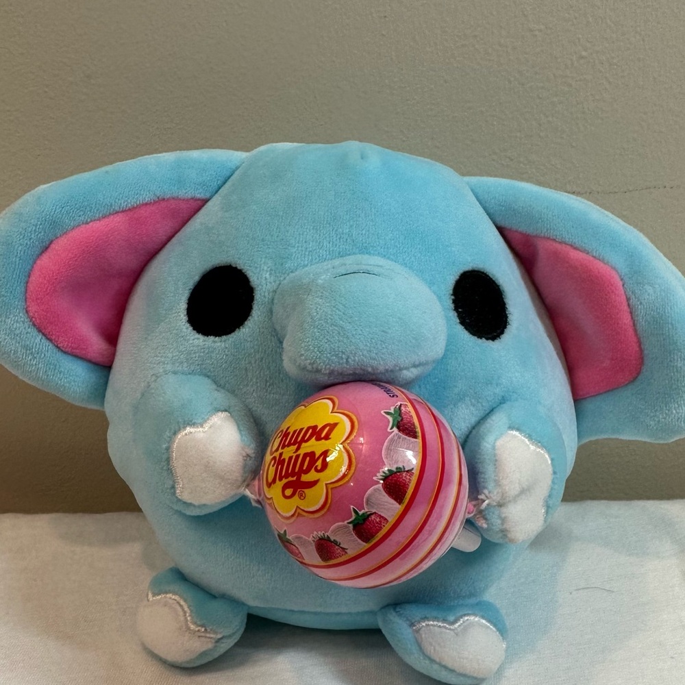 ZURU SNACKLES LOTTIE Elephant CHUPA CHUPS  5" PLUSH DOLL SOFT rare